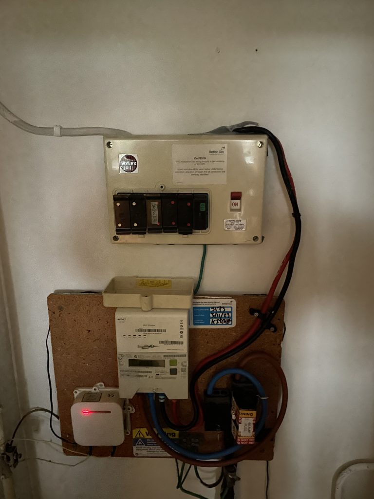 Old fuse board in Stevenage