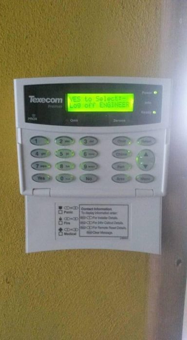Intruder alarm maintenance
